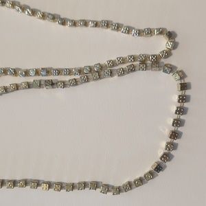 Set of 2 vintage dice necklaces 2 sizes .